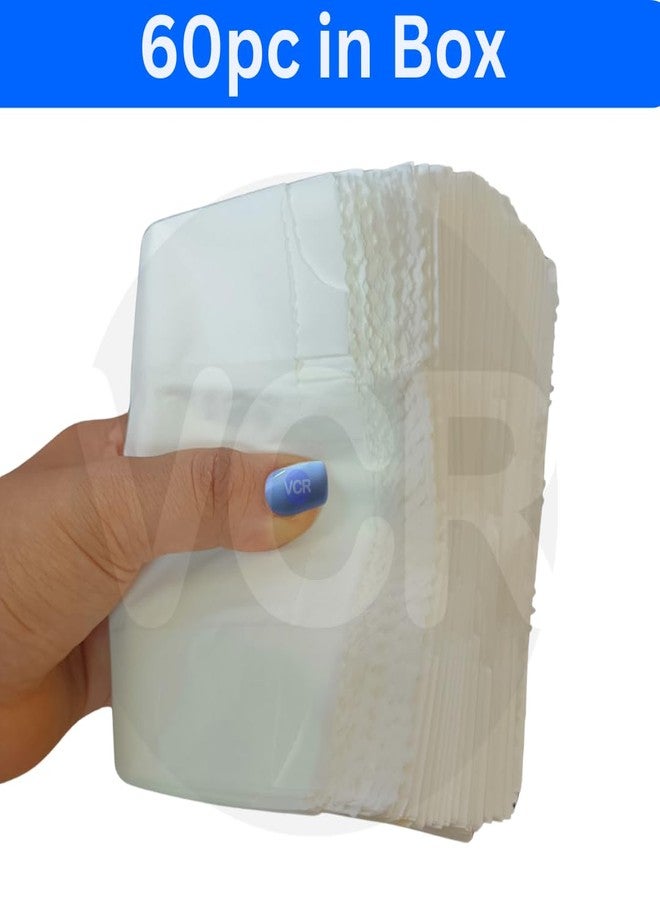 VCR Multi-Purpose Paper Snack Bags 60 Pack - 8x5.5 Inch White Paper Bags for Food Storage, Take Away, Parcel and Packaging - Image 5